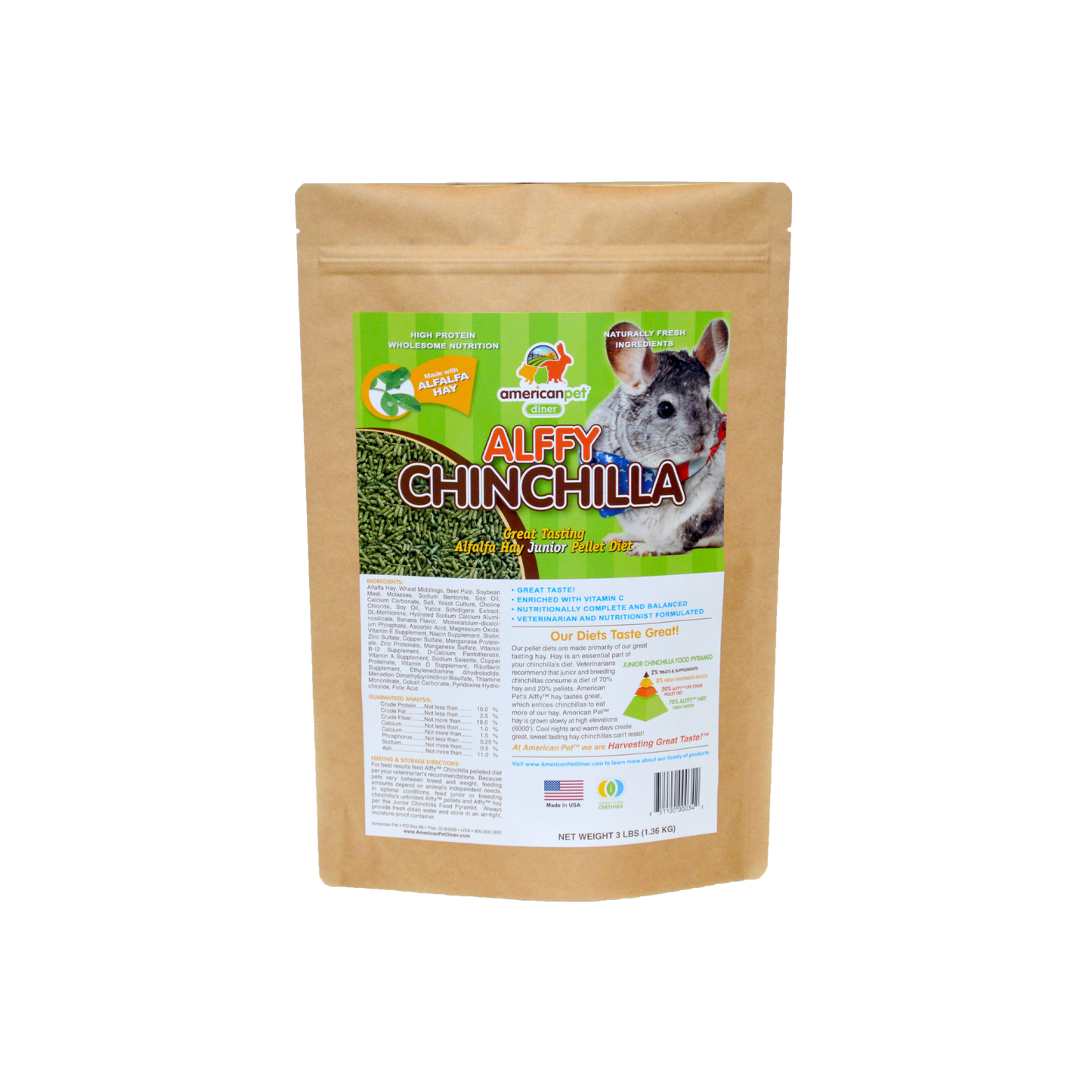 American Pet Alffy™ Chinchilla Pellet