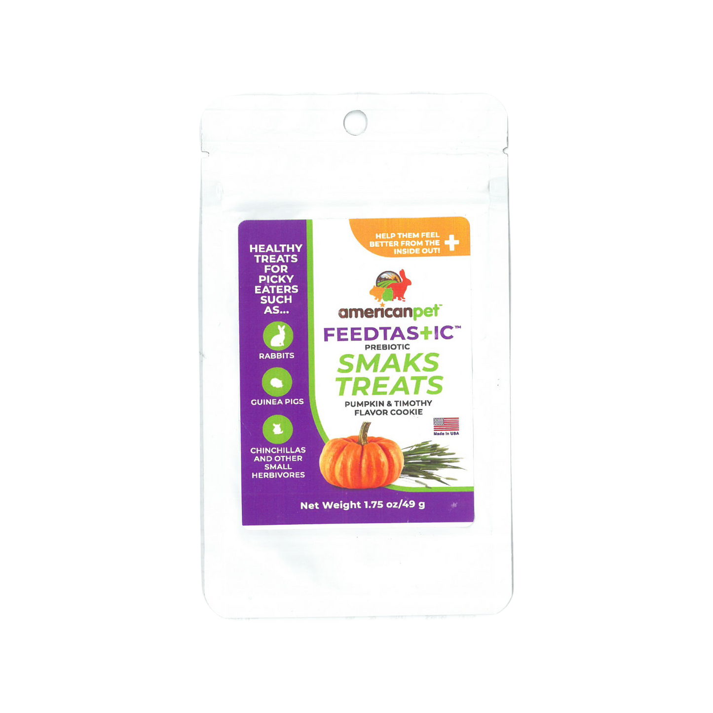 American Pet™ Feedtastic Prebiotic Smaks Treats Pumpkin & Timothy Flavour Cookies