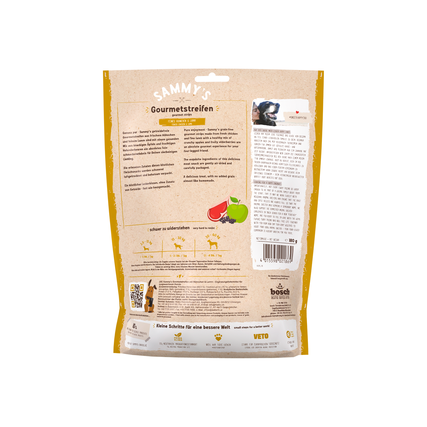Clearance EXP 15 May 25 bosch Sammy’s Gourmet Strips with Chicken & Lamb