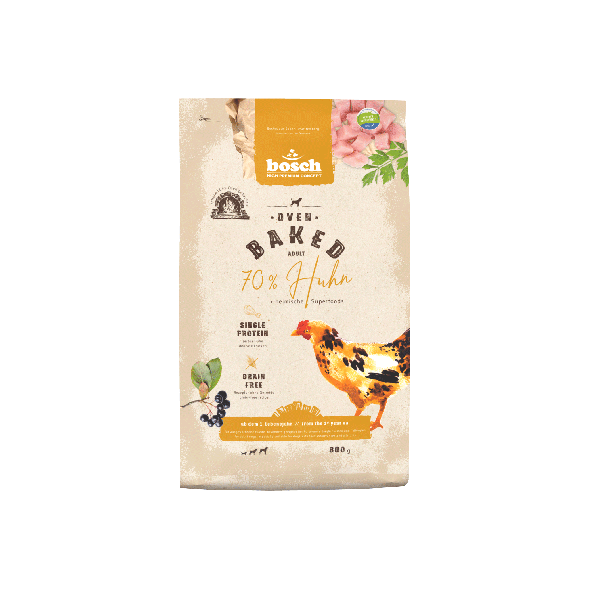 bosch Oven Baked 70% Chicken Grain-free, Single Protein Dog Food