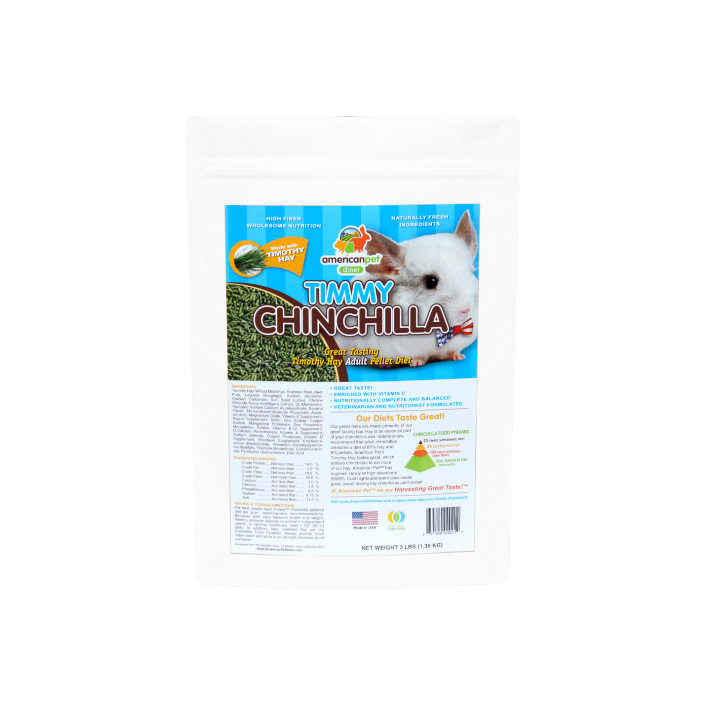 American Pet™ Timmy Chinchilla Pellet