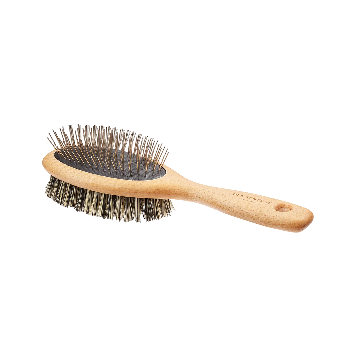 Lila Loves It Vegan Double-Sided Dog Brush