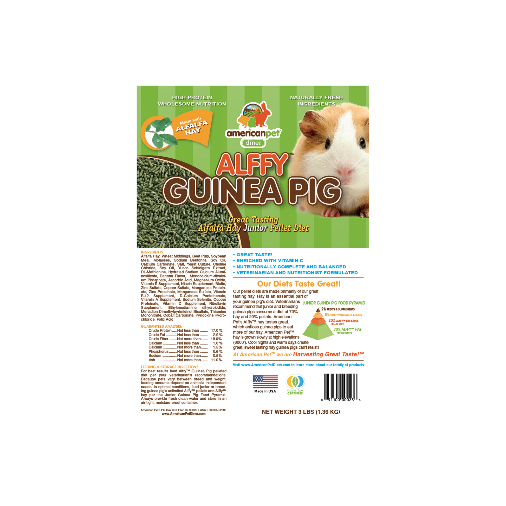 American Pet Alffy™ Guinea Pig Pellet